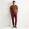 thumbnail image 2 of HBDesign Men's Summer Seersucker Pants Lightweight Breathable Slim Fit Casual Trousers, 2 of 6
