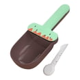 thumbnail image 1 of Cuchara medidora de comida para gatos, multifuncional, para perros, con clip para bolsa, cuchara medidora de comida Verde marrón, 1 of 8