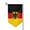 Sharp Corner, variant on Garden Flag Flag Of Germany Double Sided Small Yard Holiday Garden Flag for Outside Decor 12.5x18 Inch Square
