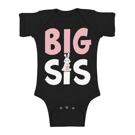 

Awkward Styles Pregnancy Reveal Bodysuit Short Sleeve Big Sis Romper Big Sister Romper Pregnancy Announcement One Piece Top Baby Announcement Baby Romper Bunny Bodysuit for Girls Big Sis One Piece