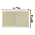 thumbnail image 6 of Unique Bargains Modern Soft Comfort Kitchen Rug Absorbent Non Slip Kitchen Mat Washable Brown 24" x 36", 6 of 6