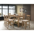 thumbnail image 5 of Best Master Furniture Janet 7 Piece Wood Counter Height Dining Set in Driftwood, 5 of 5
