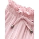 thumbnail image 4 of Pantalones Luxsea de pierna ancha con volantes para niñas pequeñas, transpirables, informales, de verano, con estampado sólido, de cintura alta, largos, 2-10T, 4 of 5
