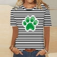 thumbnail image 2 of Camisetas Casuales de Mujer Nueva Moda Impresa Cuello Tripulado Manga Corta, Top Ligero para Diario Y Fiesta, 2 of 4