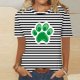 thumbnail image 2 of Camisetas Casuales de Mujer Nueva Moda Impresa Cuello Tripulado Manga Corta, Top Ligero para Diario Y Fiesta, 2 of 4