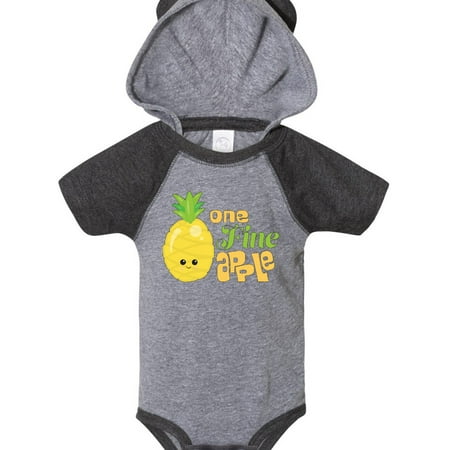 

Inktastic One Fine Apple Cute Pineapple Gift Baby Boy or Baby Girl Bodysuit
