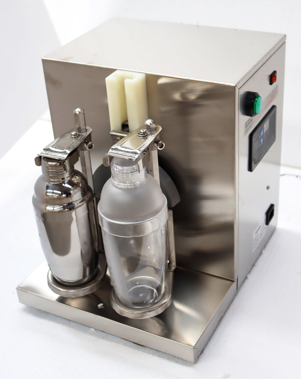 Mvckyi Double Head Milk Tea Shaker Machine/Stainless Steel Double Bubble  Tea Shaking Machine/Electric Smoothie Shaker/Automatic Cocktail