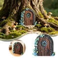 thumbnail image 2 of Miniature Door, Fairy House Elf Door, Door, Garden Fairy Door, Wooden Fairy Garden Art Doors for Tree Fairy Garden Decoration, 2 of 4