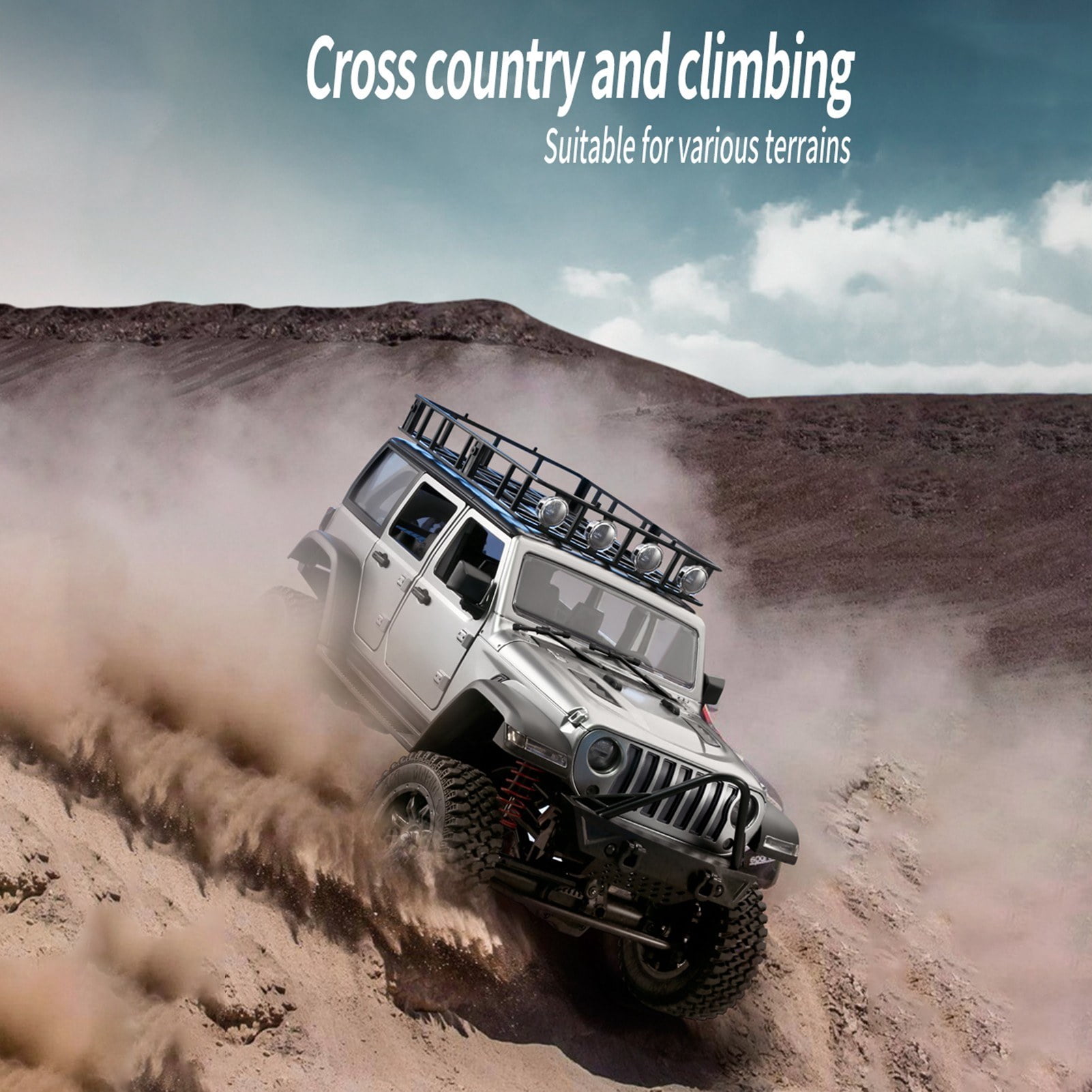 MN-128 1:12 Scale 2.4G Remote Control Off-Road Crawler Truck with Lights