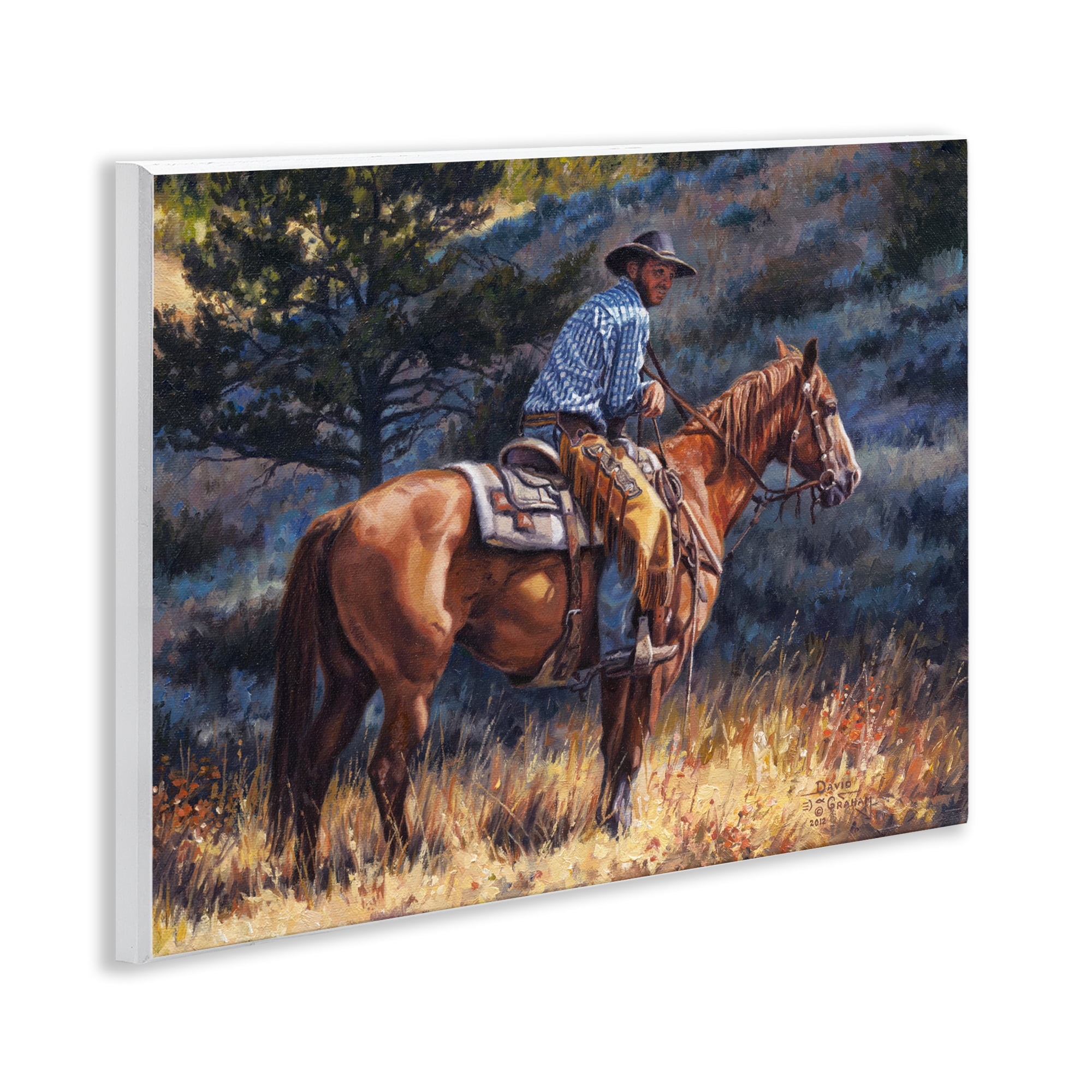 Stupell Industries Early Start Cowboy Animals & Insects Painting Unframed Art Print Wall Art, 14 x 11