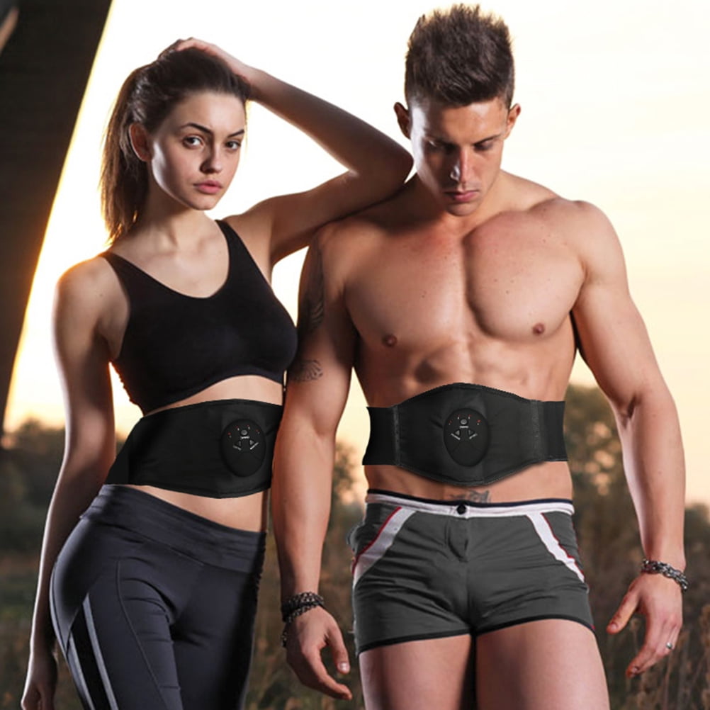 EMS Abdominal Training Belt 6 Modes Toning Waist Trainer Electric Waist Slimming Belt Walmart