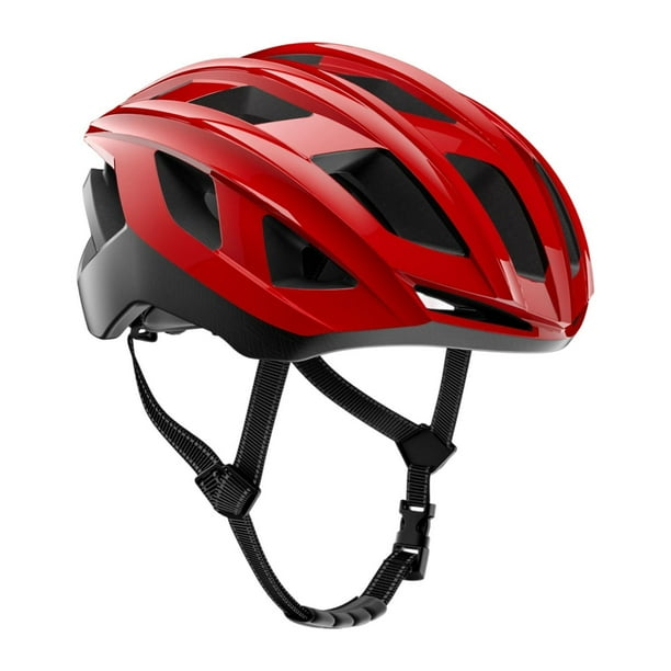 Casco de bicicleta portátil con correa ajustable para adultos, accesorios de ciclismo, casco de bicicleta para desplazamientos y actividades al aire Rojo M
