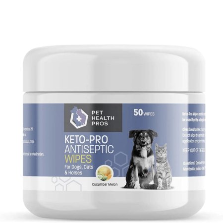Pet Health Pros; Chlorhexidine Gentle Care Wipes for Dogs and Cats; Itchy Skin Relief, Medicated Care, Fresh Scent; 50 Counts, Cucumber Melon Scent