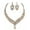 Silver, variant on Shenmeida 1 Set Drop-shaped Wedding Bridal Earrings Necklace Jewelry Set for Brides Women Geometric Rhinestone Necklace Earring Sets for Wedding