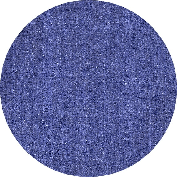 Ahgly Company Indoor Round Oriental Blue Industrial Area Rugs, 8' Round