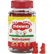 Chewwies Multivitamin - Chewable Vegan Gummies- Gelatin Free, Sugar Free, Halal & Gluten Free, Non-GMO - for Adults and Children Packed with Essential Vitamins and micronutrients (30 Da