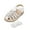 WHITE, variant on Girls Sandals Closed-Toe Sandals with Interchangeable DIY Flower Dress Summer Shoes Toddler/Little Kid