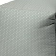 thumbnail image 5 of 17" Gray 100% Polyester Cube Polka Dots Indoor Outdoor Pouf Ottoman, 5 of 6