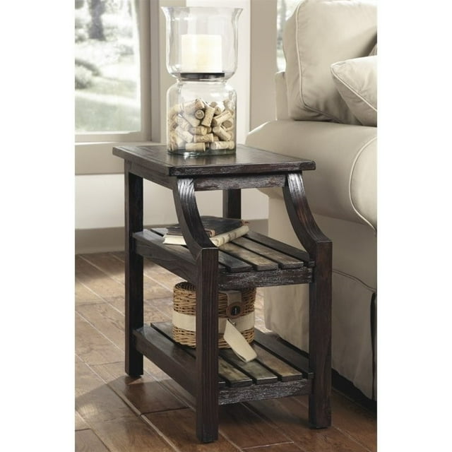 Ashley Furniture Table d'Appoint pour Chaise Mestler en Brun Rustique