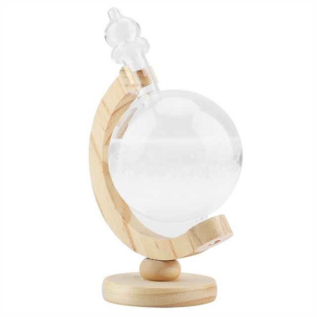 Storm Glass Decoration, Globe-Shaped Beautiful Storm Glass, For Office Table Kids Perfect Gift For Family And Friends For Home