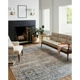 thumbnail image 1 of Chris Loves Julia x Loloi Jules Collection Area Rug JUL-06 Denim/Spice 18" x 18" Sample, 1 of 8