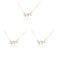 thumbnail image 4 of Collar de Amistad Qarigey Aleación Oro Plata, 4 of 6