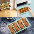 thumbnail image 7 of Large Silicone Ice Tray Mold with Cover, 4-Grid Strip Design for Freezing Soup, Broth, Sauce, Easy Release and Demold, 7 of 7