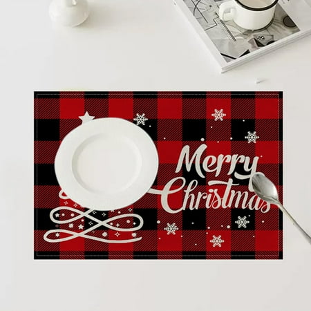 

Kayannuo Christmas Decorations Fall Decorations for Home Clearance Placemats Holiday Decorations Western Style Placemats Non Slip No Fear Of Water And Greaseproof Heat Insulating Placemats 13x18in
