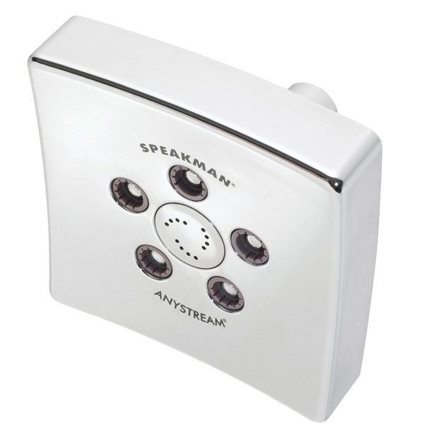 Speakman Kubos Anystream Adjustable 2.0 GPM Shower Head, Polished