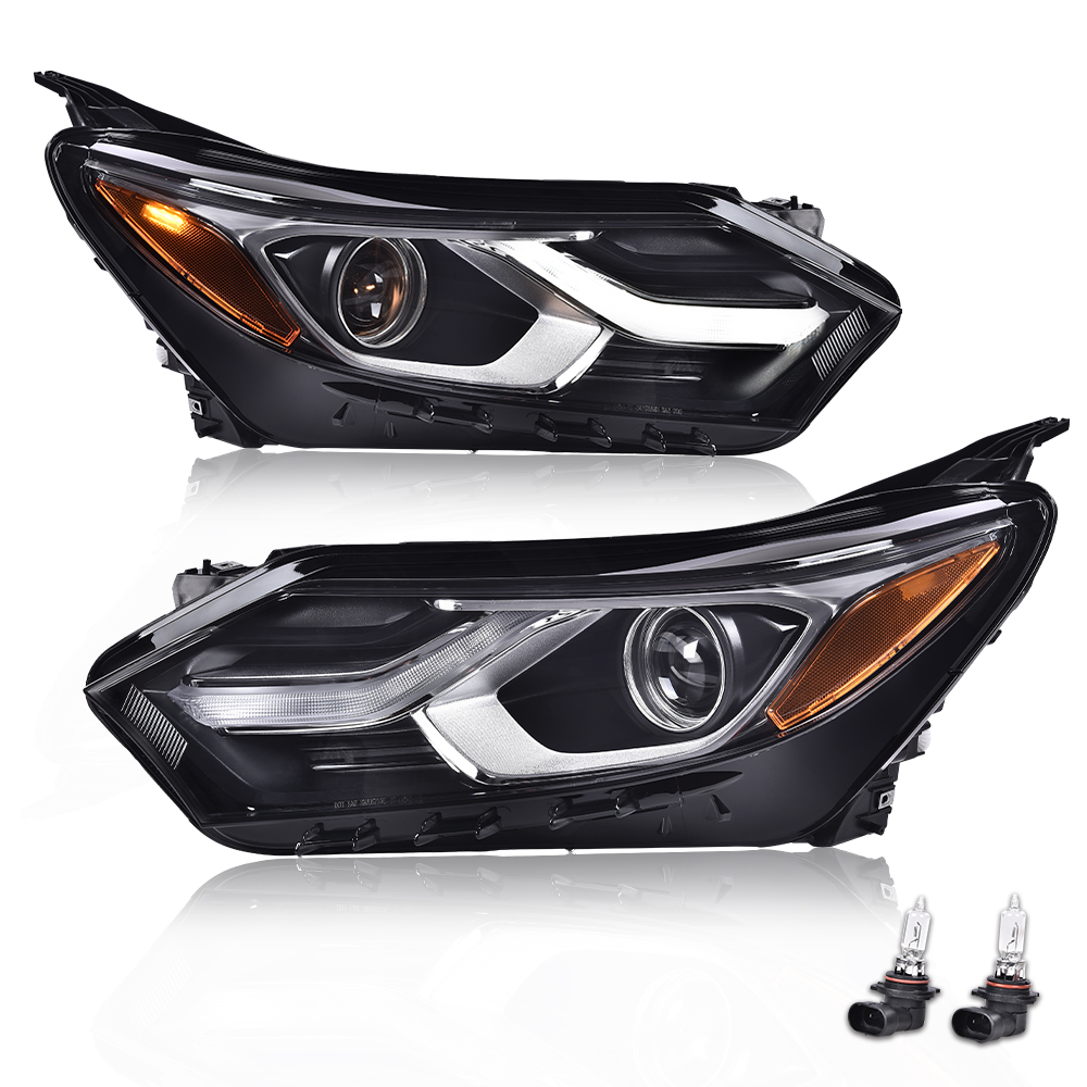 CROSSDESIGN LED DRL Headlights Assembly Headlamp Fit for Chevy Equinox