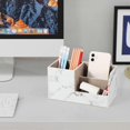 thumbnail image 4 of Desk Organizer - Office Pencil Holder Organizer Desktop Desk Accessories Office Supplies Organization Decor (Marble), 4 of 5