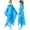 Blue, variant on 2 Pack Raincoats for Kids, Borogo Kids Rain Jacket Reusable Emergency Rain Ponchos with with Big Hood Rain Coats for Boys and Girls