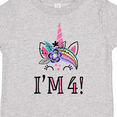 thumbnail image 4 of Inktastic 4th Birthday Unicorn Party 4 Year Old Girl Girls Toddler T-Shirt, 4 of 5