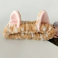 thumbnail image 4 of 3PCS/Set Lovely Kitten Ear Wristband Hairband Set Women Girls Wash Face and Make up Plush Wristband Headbands, 4 of 9