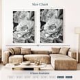 thumbnail image 4 of Elephant Stock Black And White Peonies Wall Art - Vertical Canvas Wall Art - Living Room Wall Decor - Floral And Botanical Canvas - Gray And Black Decor By Heidi Kuntz - 32" x 48", 4 of 8