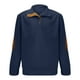 thumbnail image 5 of Blusa y camisa de manga larga con cuello alto para hombre, estilo casual, deportivo, con cuello alto, botones y retazos, de pana., 5 of 6