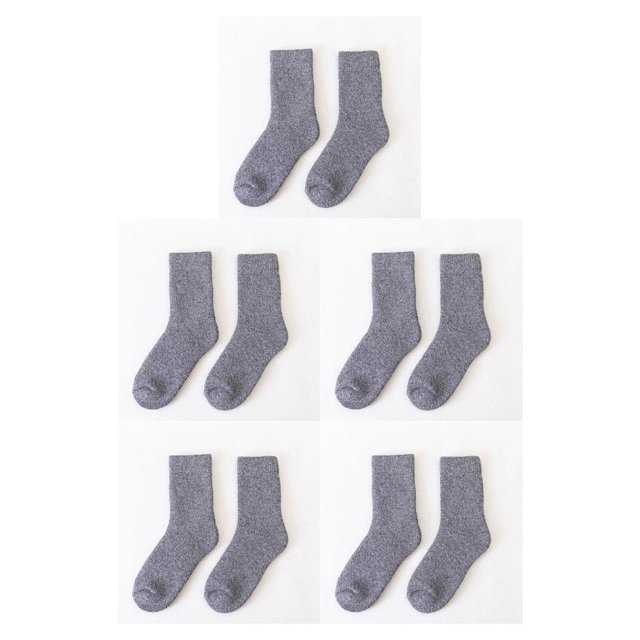 Wosthever Calcetines de Cachemira calcetín cálido engrosado contra el frío cómodo equipo que absorbe el sudor invierno hombres regalo de Type5 NO5