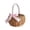 Pink, variant on 7.48" Large Woven Basket with Handle, White Satin Bow & Plastic Liner – Decorative Rattan Storage Basket for Easter, Wedding Flower Girl, Gift Packaging & Home Organization