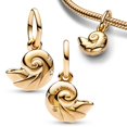 thumbnail image 3 of Colgante de hoja de trébol para mujer, pulsera Pandora Moment, conchas marinas, colgante de corazón, Breloque, novedad de 2023, 3 of 4
