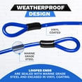 thumbnail image 5 of DocksLocks Anti-Theft Weatherproof Coiled Security Cable Looped EndsBicycle Locks, Blue, 5 of 10