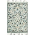 thumbnail image 2 of SAFAVIEH Blossom Frona Floral Wool Fringed Area Rug, Blue/Ivory, 4' x 6', 2 of 6