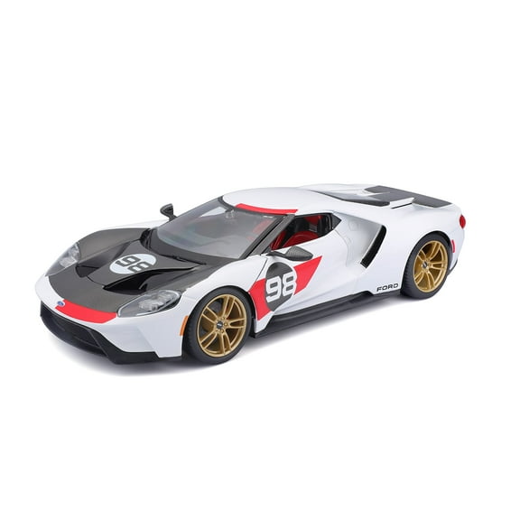 1:18 Scale Special Edition Diecast 2021 Ford GT #98 White Heritage Play Vehicle