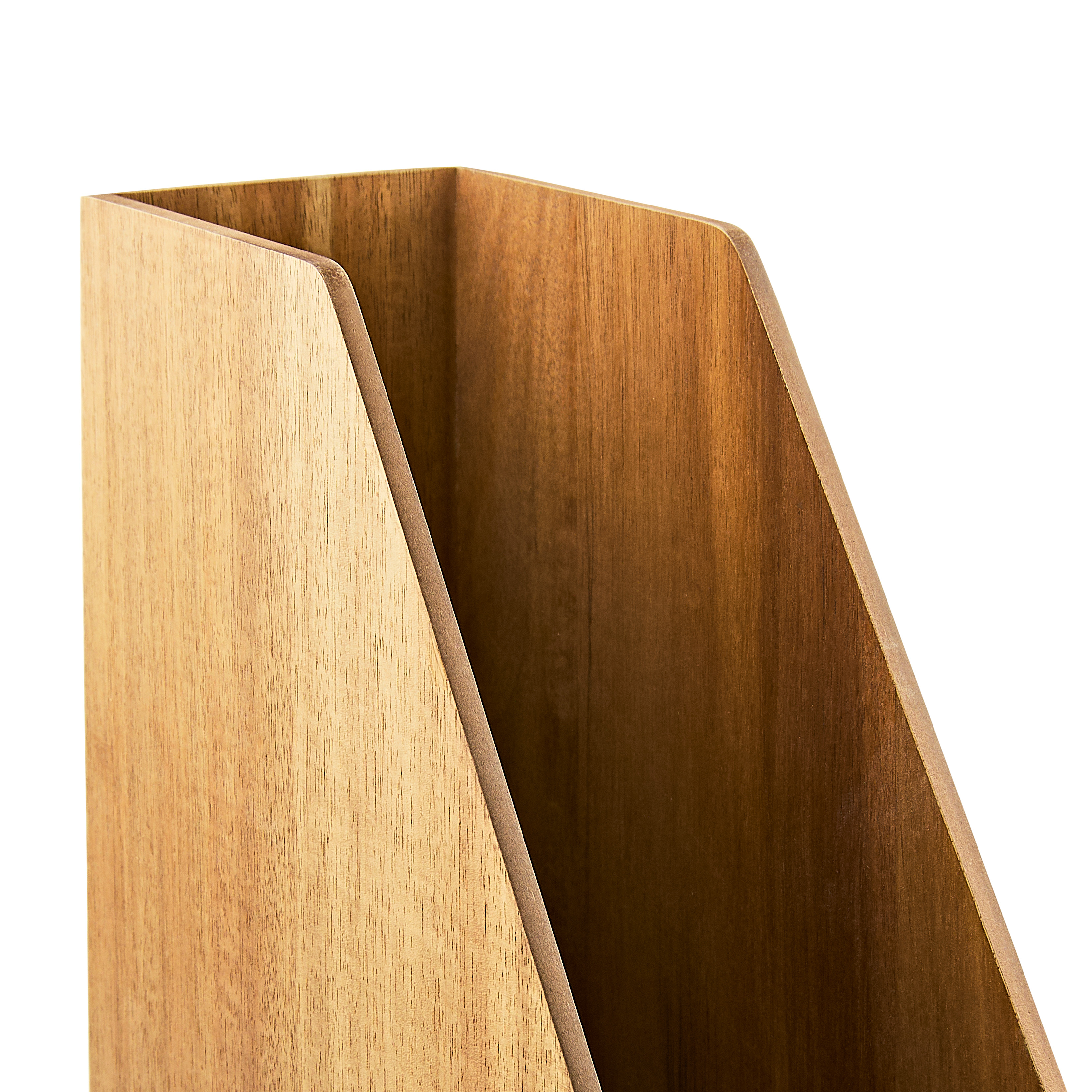Organizador de Revistas de Madera Acacia Pen+Gear para Organizadores de Escritorio 3