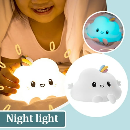 

Follure Cute discolored soft bedroom animal handlight silicone night light
