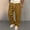 Yellow, variant on Men's Elastic Waist Golf Pants, Business Casual Relaxed Fit Straight Leg Trousers, Drawstring Chino Pants for office & Golf Big and Tall Size S-3XL Yellow