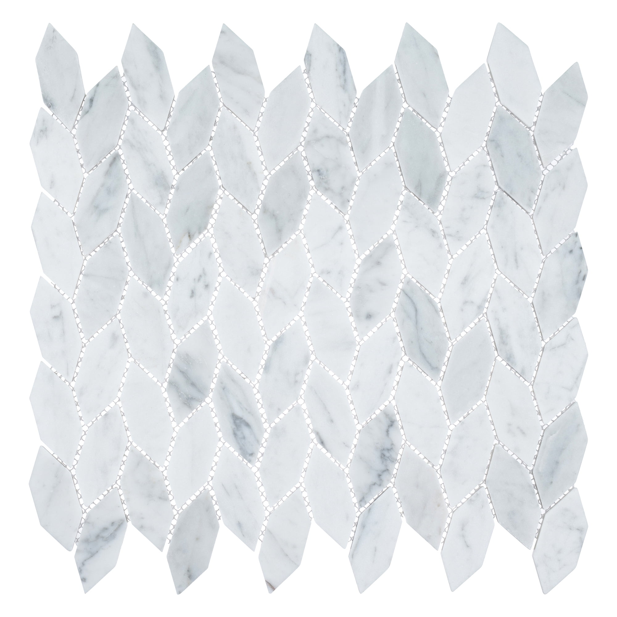 Channing Elongated Hex 1" x 2.5" Marble Honeycomb Mosaic Wall & Floor Tile