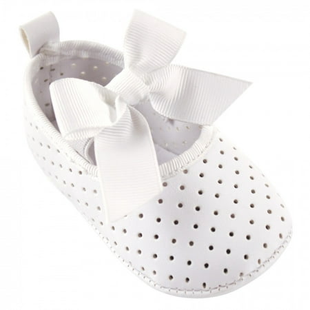 

Luvable Friends Baby Girl Crib Shoes White Mary Jane 12-18 Months