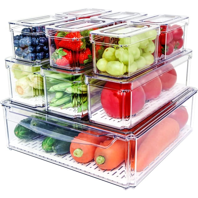 Set de 10 Organizadores de almacenamiento de alimentos Brandtrendy Libres de BPA