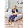 thumbnail image 3 of EKOUAER Women's Maternity Nursing Pajamas Set Breastfeeding Sleepwear Short Sleeve Top & Pants Pjs for Pregnant, 3 of 6