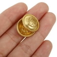 thumbnail image 5 of ADDHAT Sturdy Golden Metal Buttons British Style Sewing Fasteners 20Pcs, 5 of 8